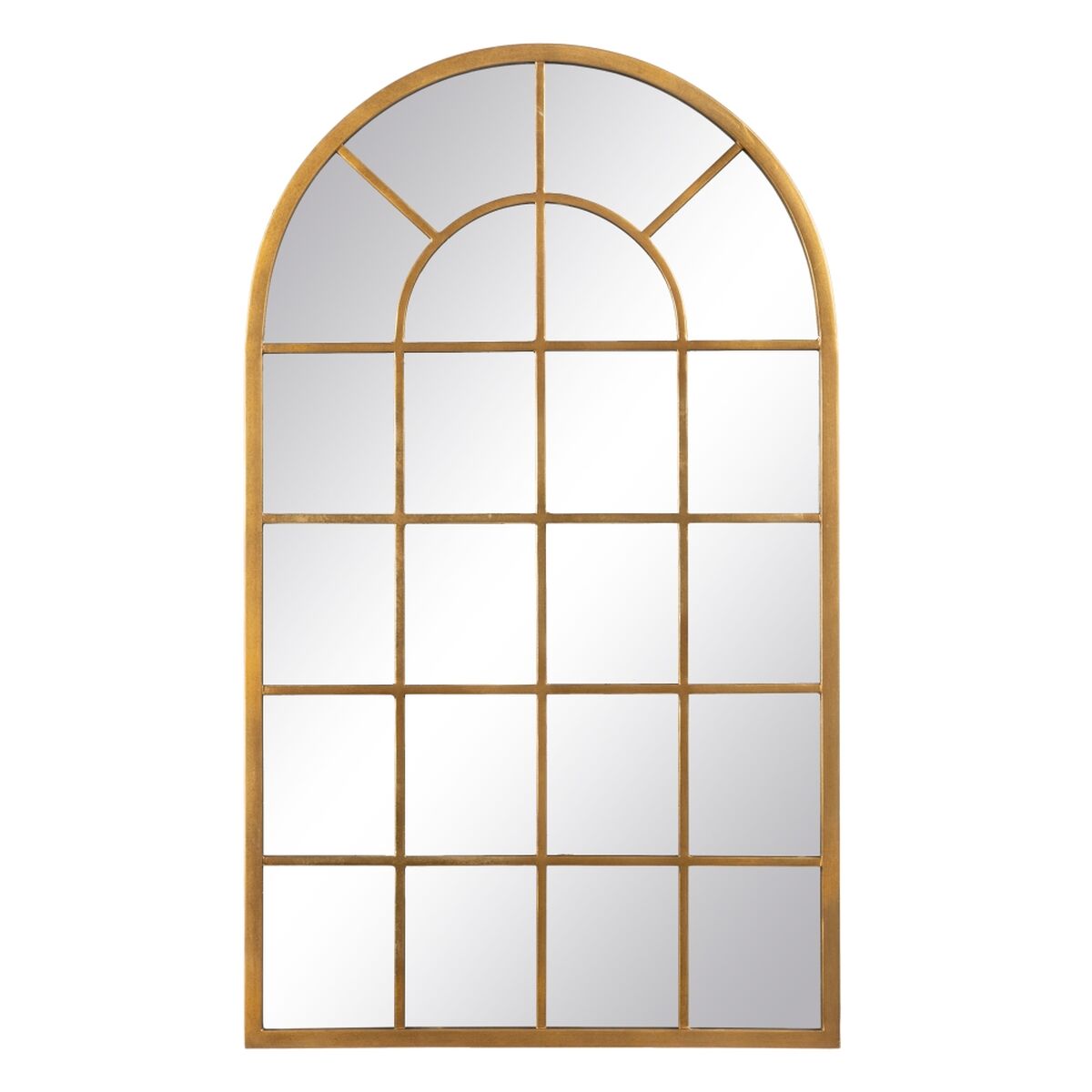 Wall mirror 65 x 2,5 x 110 cm Golden Metal Window-0