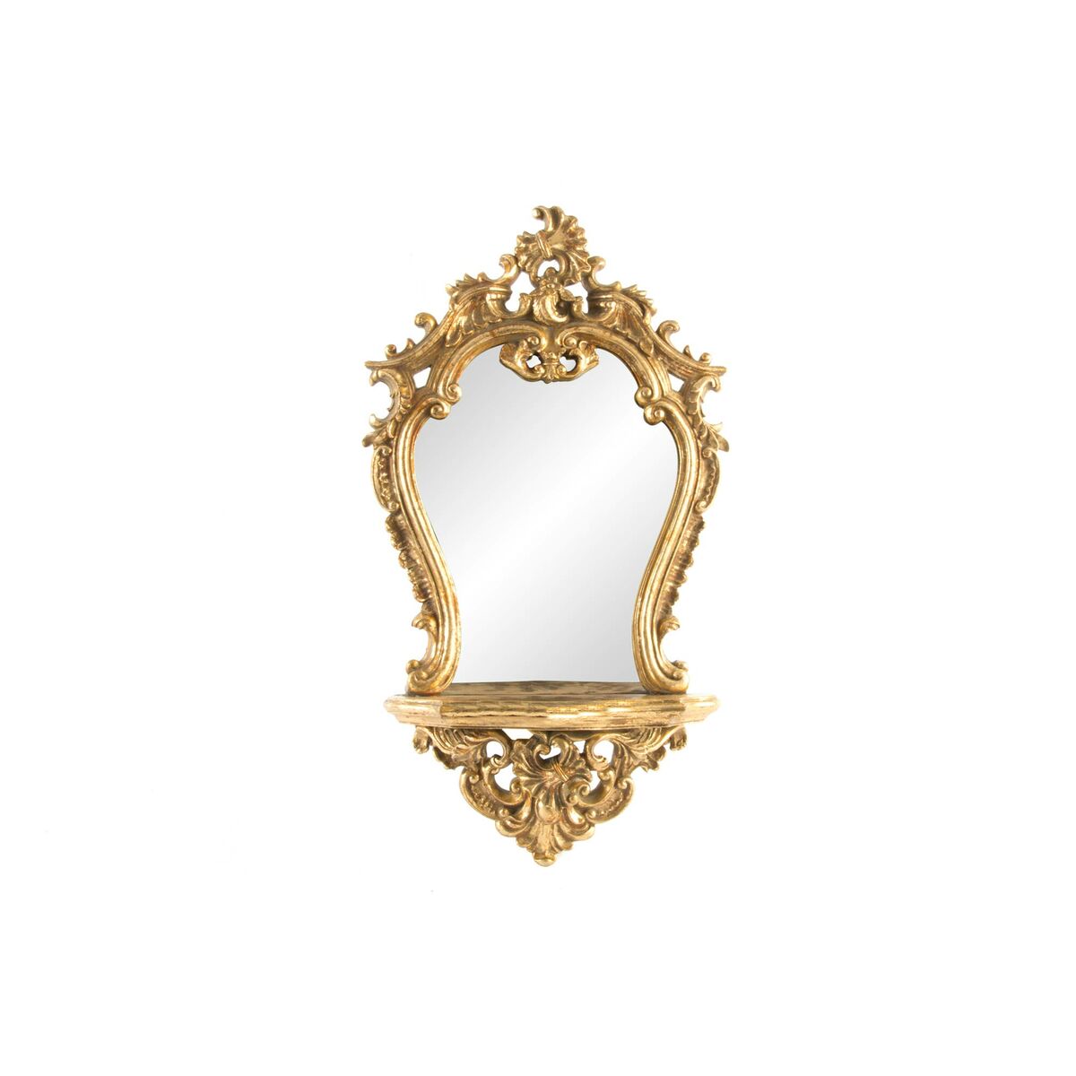 Wall mirror DKD Home Decor 38 x 13 x 68 cm Crystal Golden Resin Neoclassical-0