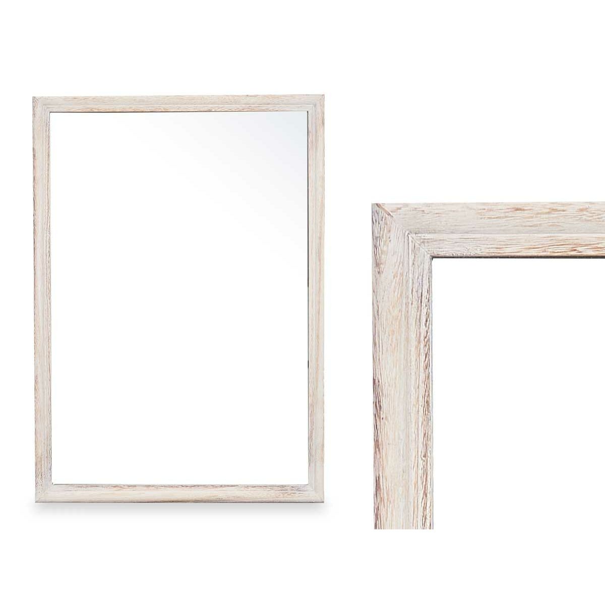 Wall mirror Wood Natural 50 x 70 x 50 cm-2
