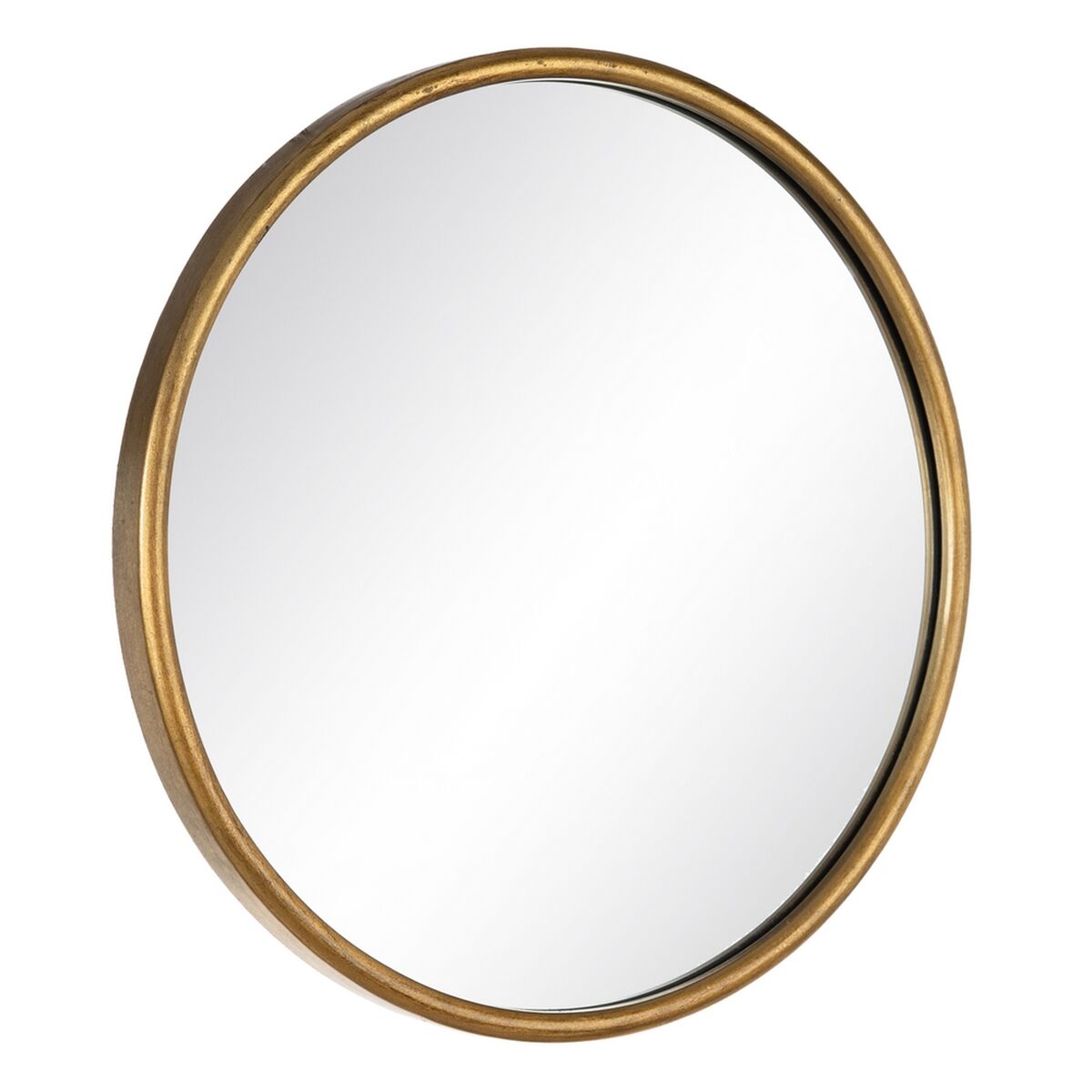 Stensko ogledalo 51 x 2,5 x 51 cm Zlat Kovina-0