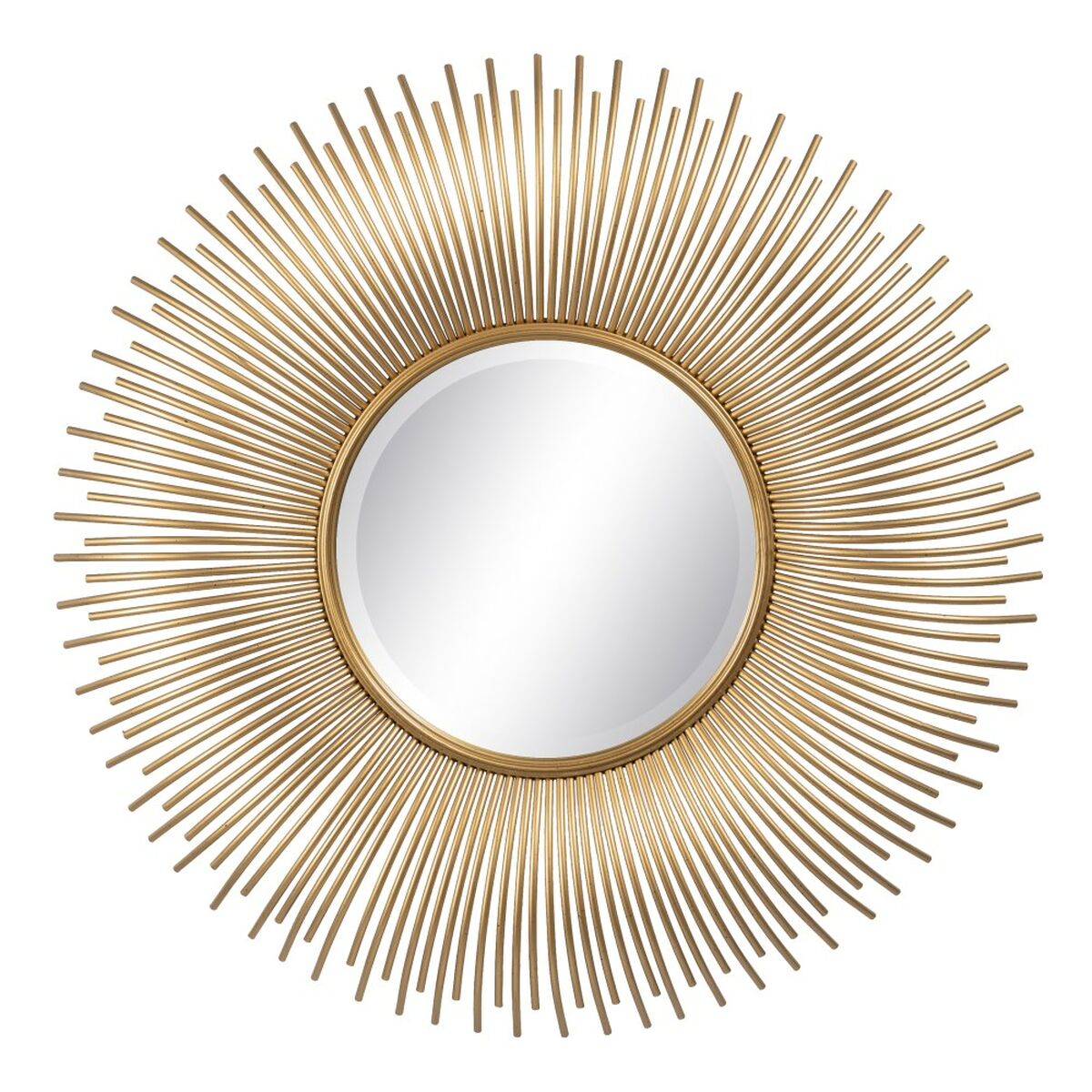 Wall mirror Golden Metal 80 x 6 x 80 cm-0