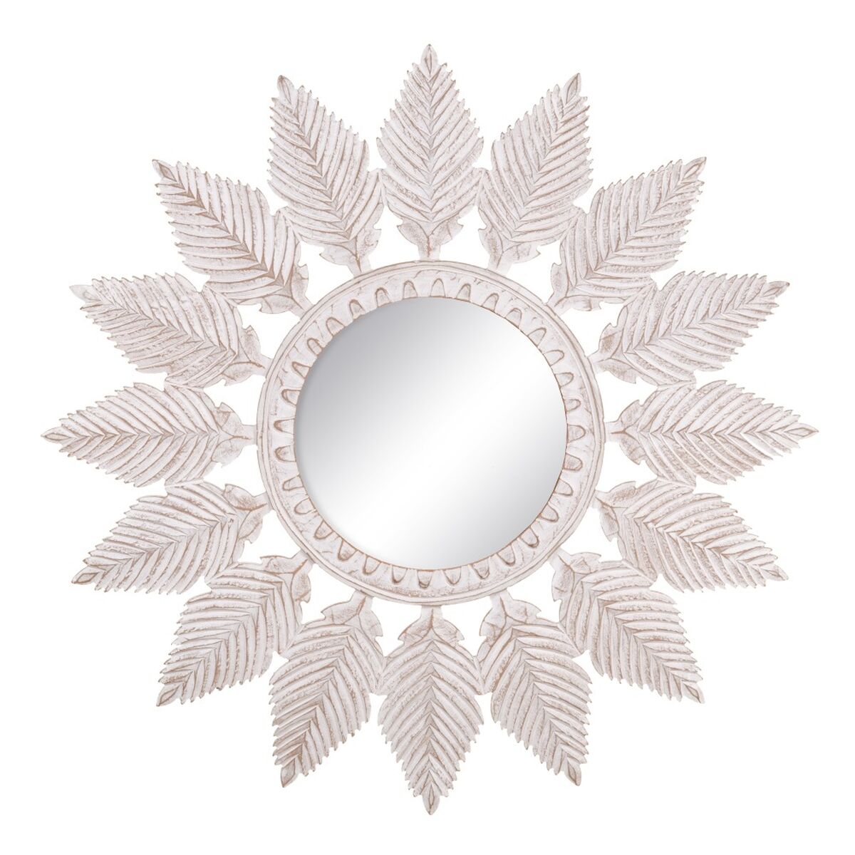 Wall mirror 90 x 1,75 x 90 cm White DMF-0