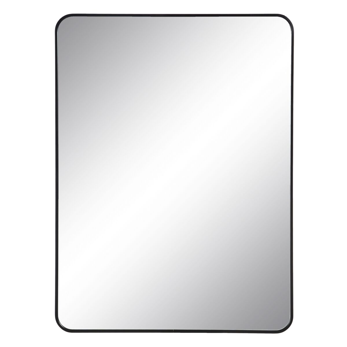 Wall mirror Black Aluminium Crystal 76 x 3 x 101 cm-0