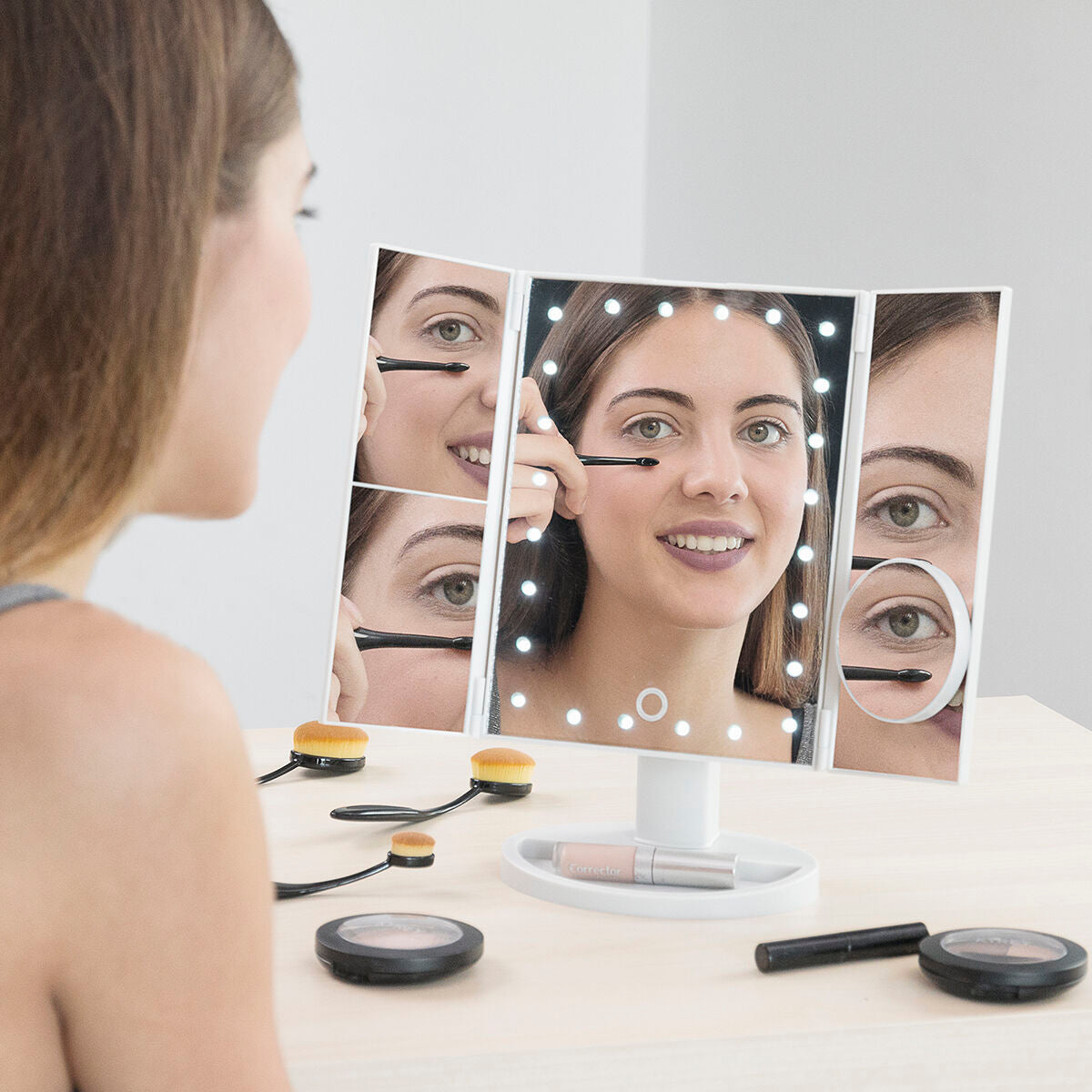 Magnifying Mirror with LED 4-in-1 Ledflect InnovaGoods-0
