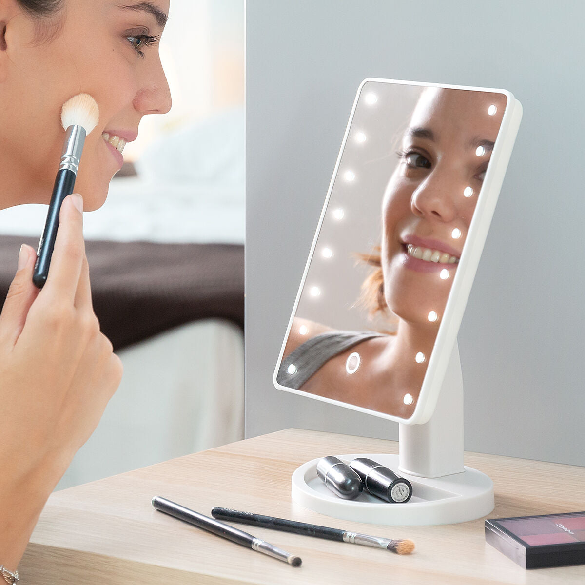 Tabletop Touch LED Mirror Perflex InnovaGoods-0